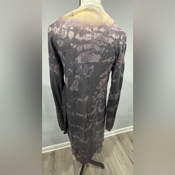 Viviana Uchitel ombré duster cardigan coverup hand dyed sheer sz2 /US M - $375 - Picture 2 of 9